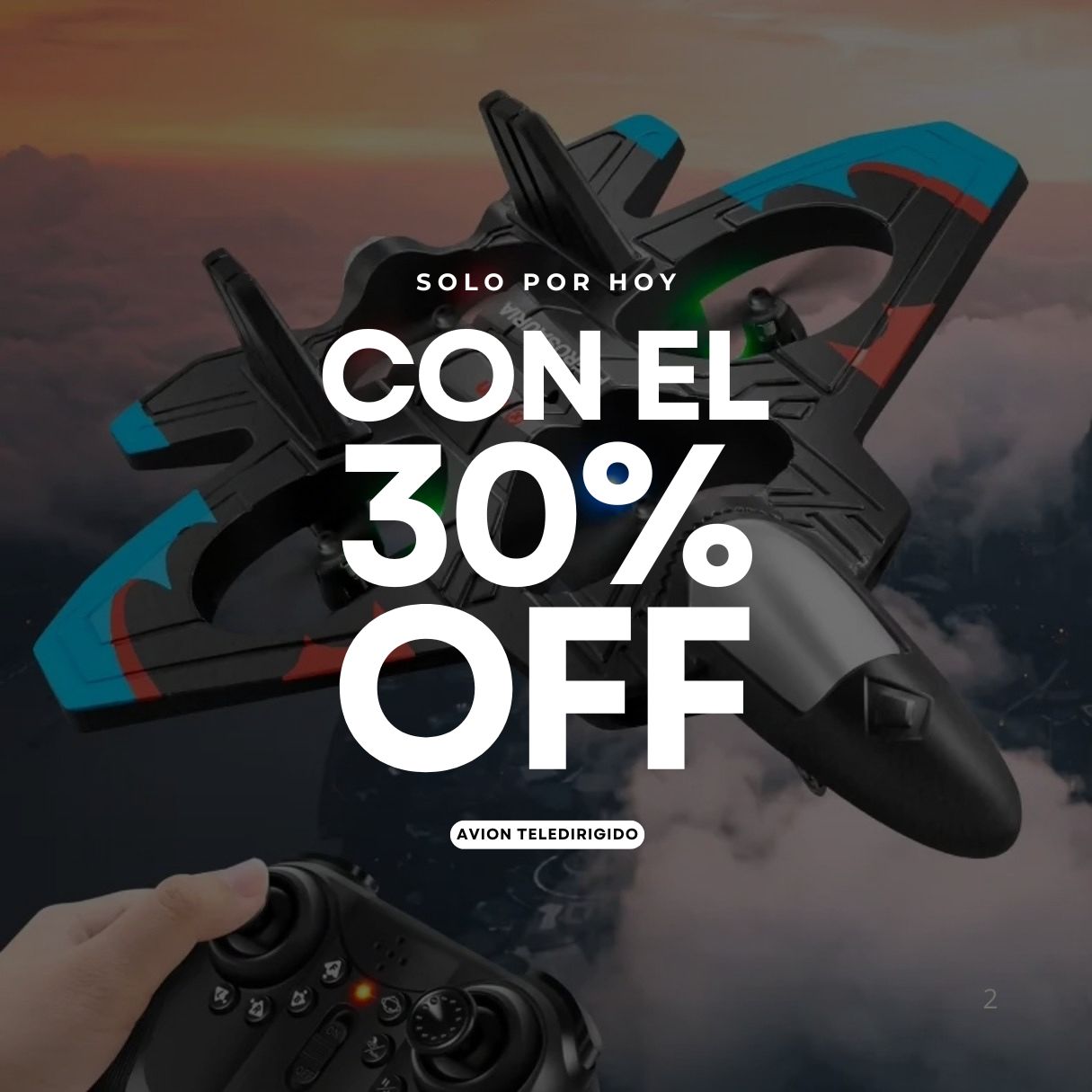 30% OFF Avión Teledirigido SkyZoomer – Diseñado para aventuras sin límites.
