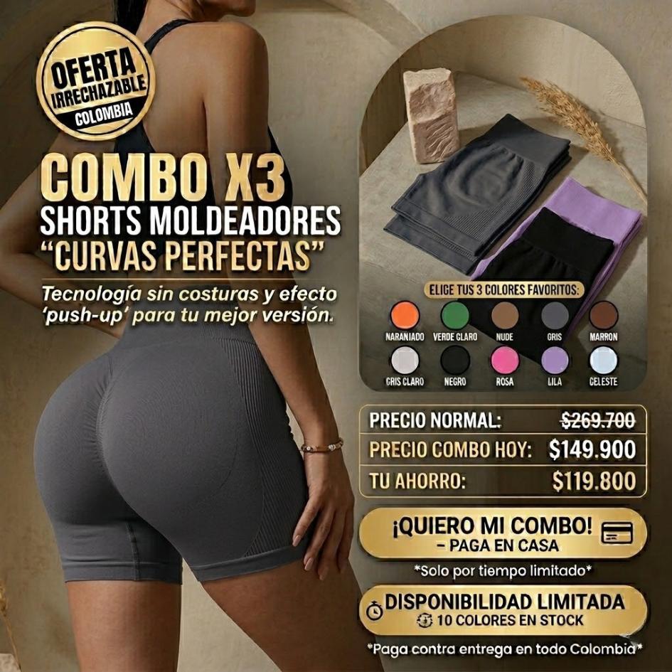 ¡Transforma tu Figura al Instante! Asegura tu Combo X3 'Curvas Perfectas' y Luce un Efecto Push-Up Increíble Todos los Días