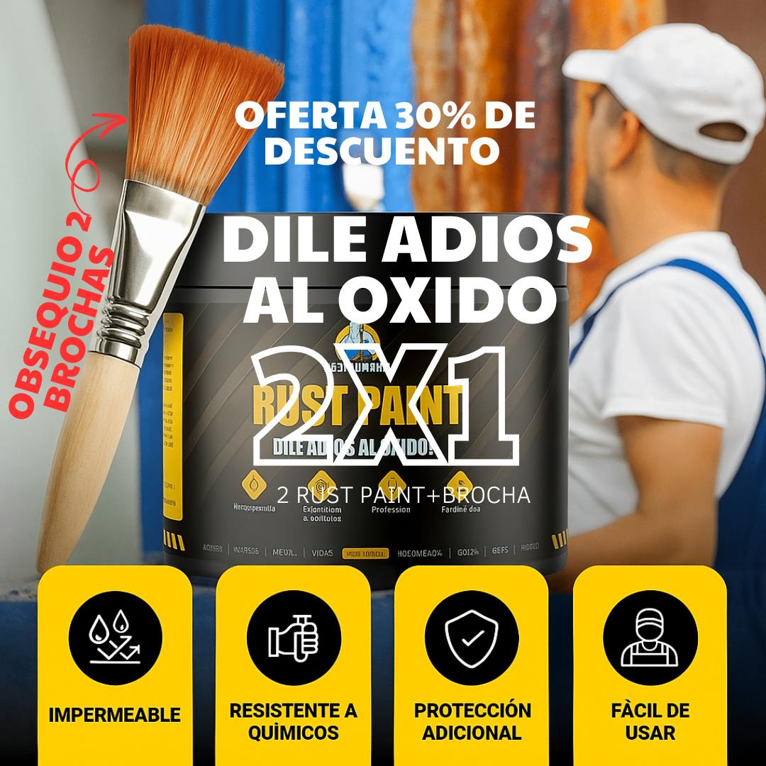 Pintura Rust Paint Antióxido 3 en 1: Impermeable, Resistente y Duradera