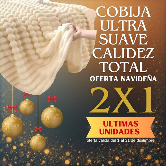 OFERTA 2X1 EN LA COBIJA NAVIDEÑA IDEAL PARA REGALAR Y ENAMORAR-EXTRA SUAVE Y ELEGANTE
