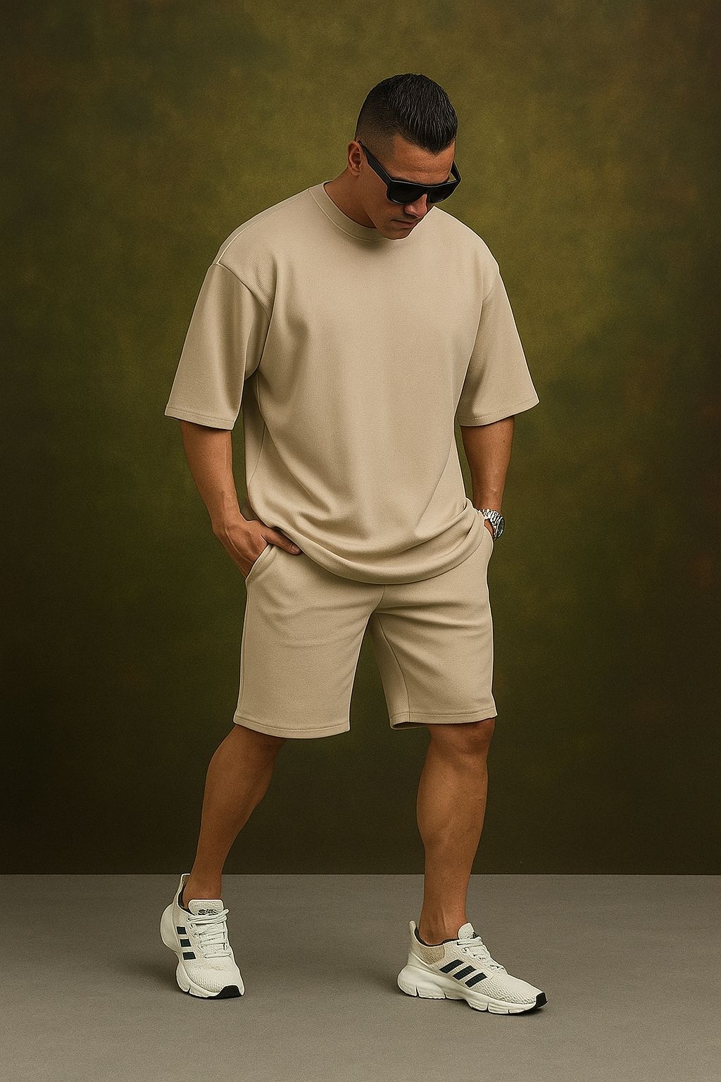 Conjunto Oversize Premium (camiseta + pantaloneta) en Tela Tipo Galleta – Súper Ligero, Ultra Cómodo y con Descuentos del 30% al 50%! Lleva tu mejor opción de combo