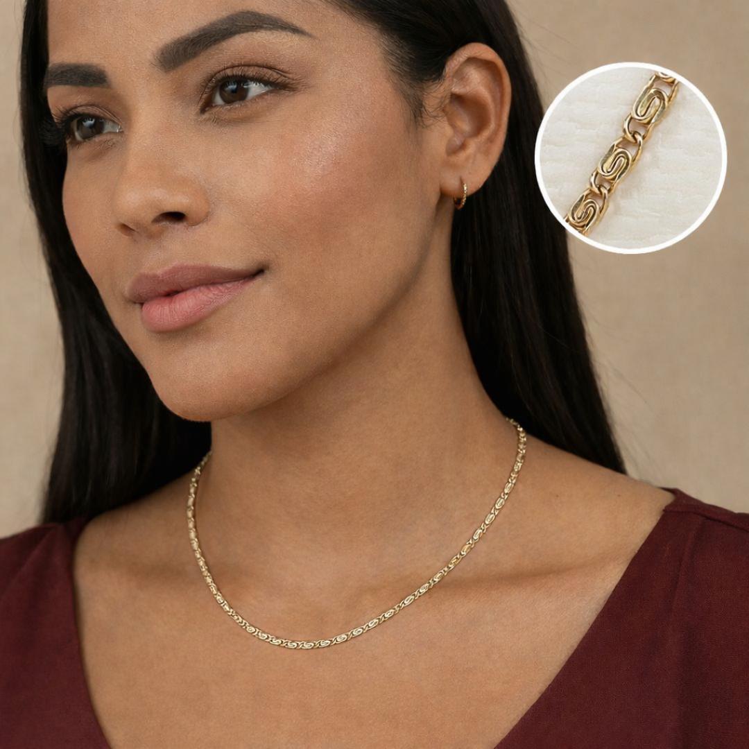 Cadena de Oro Laminado 18K para Mujer con 30% de DESCUENTO – Lujo que Enamora