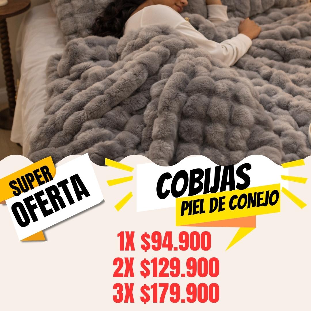 La Cobija Más Suave que Vas a Tocar – Piel de Conejo de Alta Calidad con Combos Especiales x1, x2 o x3 por tiempo limitado