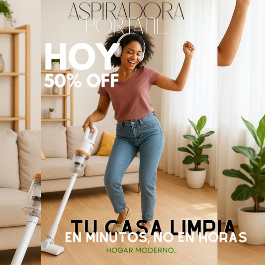 🎁✨😍Oferta especial 50 % DE DESCUENTO 🔥Aspiradora de mano recargable, inalámbrica y con base de apoyo