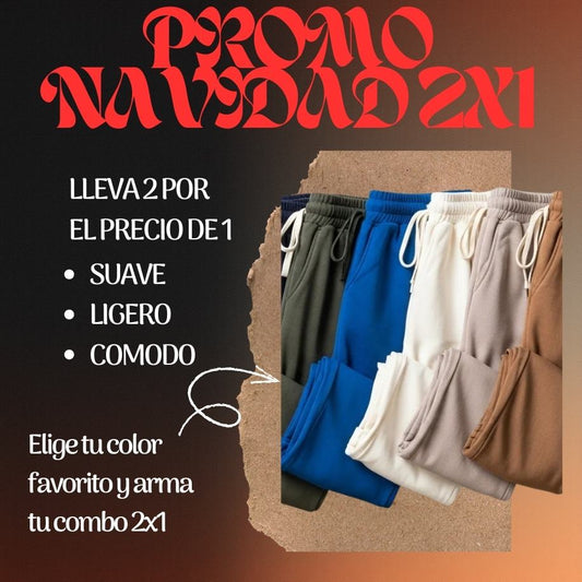 Pantalón suave, ligero y perfecto para uso diario – Oferta 2x1 exclusiva de Fin de Año, llévate dos por el precio de uno