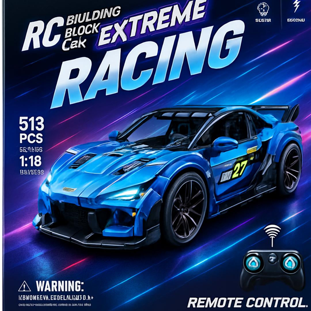 Supercar de Construcción a Control Remoto – Tecnología, Diversión y Velocidad en un Solo Set